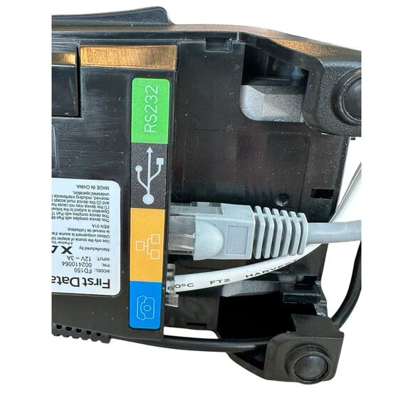 First Data FD150 EMV NFC Dial/IP Credit Card Terminal w/ Power Supply And Cords - Picture 5 of 7